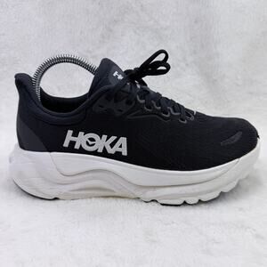 HOKA Arahi 8 Womens Stability Running Shoes Black White Size 8 Athletic Shoe